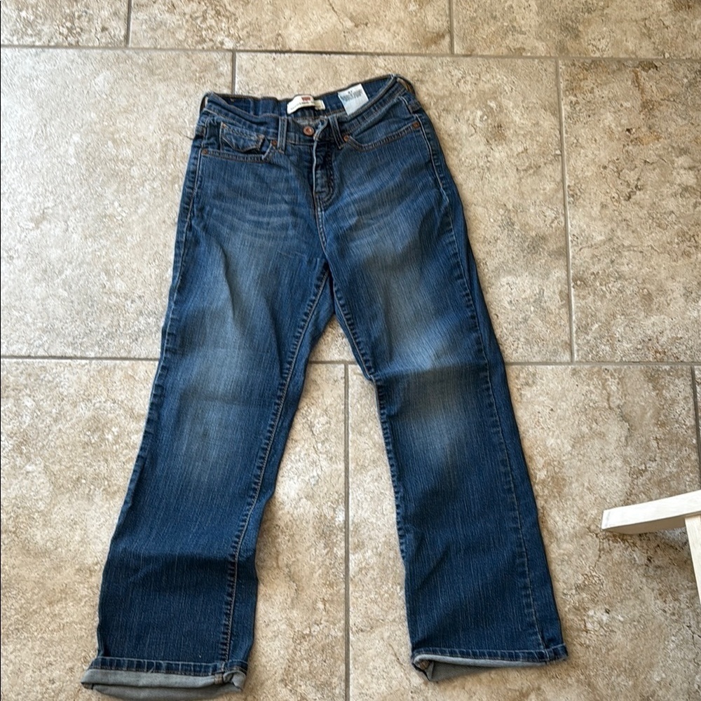 Levi's Blue Perfectly Slimming Bootcut Jeans 4 / E27